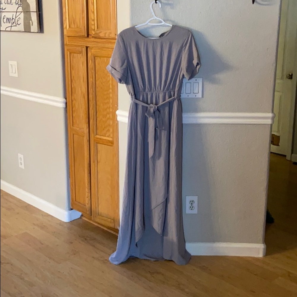 Gray long dress